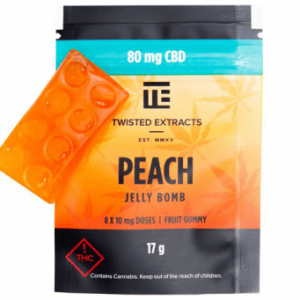 Twisted Extracts CBD Peach Jelly Bomb